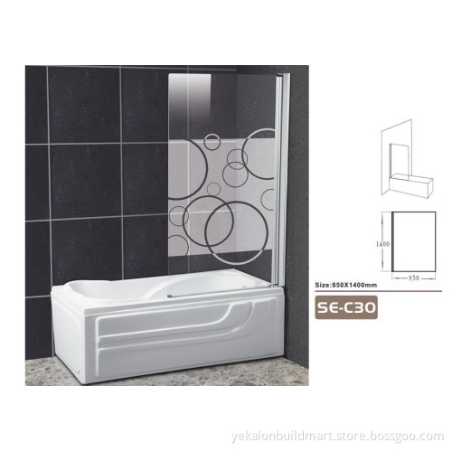 wholesale factory frameless glass shower enclosure/shower cabin and price